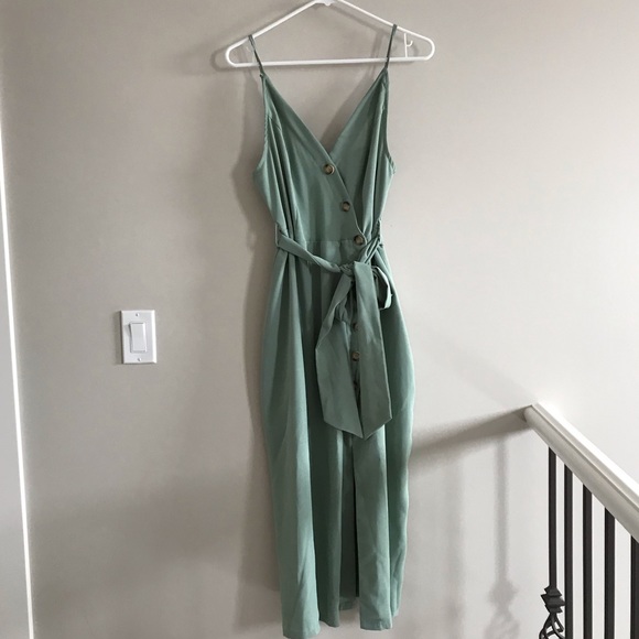 NWOT Charmed life button down sea green dress - Picture 2 of 5